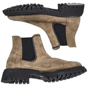 NEW Paul Green Salzburg Chelsea Beige Leather Boot Womens size 10.5 UK 8